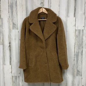 Abercrombie Teddy Coat Medium Camel